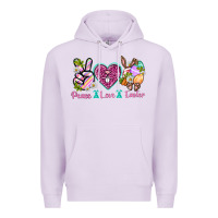 Lilac Peace Love Easter Premium Hoodie - Neo Western