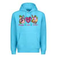 Ocean Blue Peace Love Easter Premium Hoodie - Neo Western