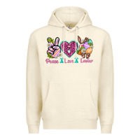 Sandshell Peace Love Easter Premium Hoodie - Neo Western