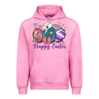 Fuchsia Pink happy easter eggs nurse n Urban Hoodie - Neo Western