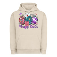 Pigment French Oak happy easter eggs nurse n Urban Hoodie - Neo Western