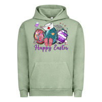 Pigment Oil Green happy easter eggs nurse n Urban Hoodie - Neo Western
