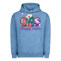 Pigment Pebble Blue happy easter eggs nurse n Urban Hoodie - Neo Western