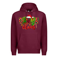 Burgundy christmas gamma claus Premium Hoodie - FaDigitalArtStudio