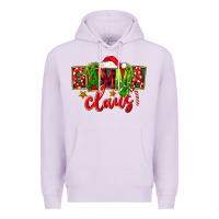 Lilac christmas gamma claus Premium Hoodie - FaDigitalArtStudio