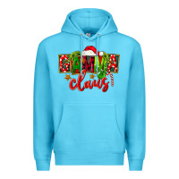 Ocean Blue christmas gamma claus Premium Hoodie - FaDigitalArtStudio