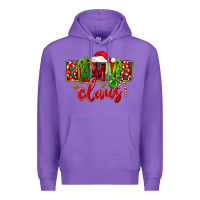 Purple christmas gamma claus Premium Hoodie - FaDigitalArtStudio