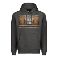 Charcoal Heather dad bod whiskey barrel skinny metal can holder Premium Hoodie - HRA Design Shop