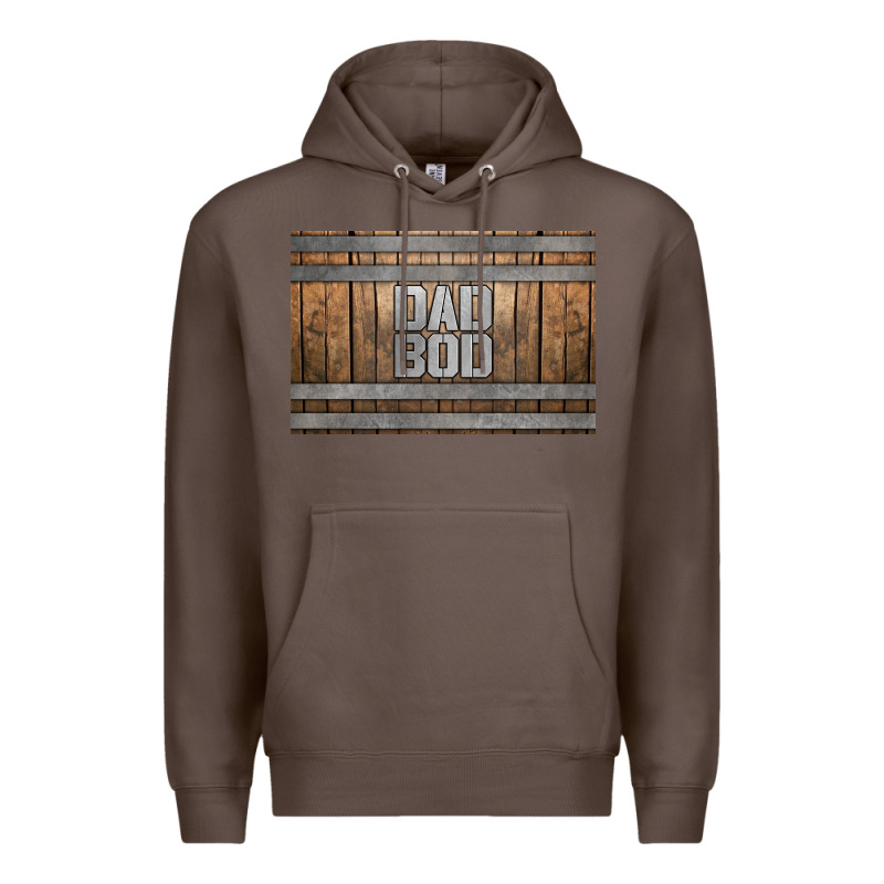 Dad Bod Whiskey Barrel Skinny Metal Can Holder Premium Hoodie by HRA Design Shop | Teevron