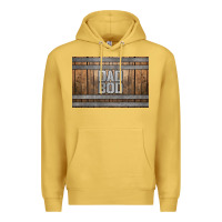 Antique Gold dad bod whiskey barrel skinny metal can holder Premium Hoodie - HRA Design Shop