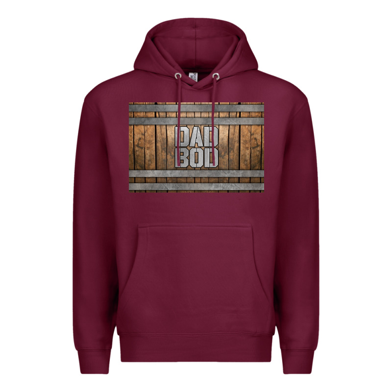 Dad Bod Whiskey Barrel Skinny Metal Can Holder Premium Hoodie by HRA Design Shop | Teevron
