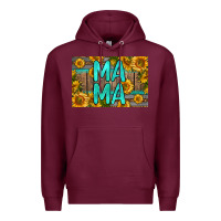 Burgundy mama whiskey barrel skinny metal can holder Premium Hoodie - HRA Design Shop