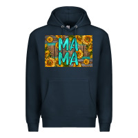 Navy mama whiskey barrel skinny metal can holder Premium Hoodie - HRA Design Shop