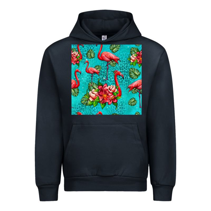 Flamingo Seamless Pattern Urban Hoodie by HRA Design Shop | Teevron