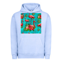 Pigment Grape Ice flamingo seamless pattern Urban Hoodie - HRA Design Shop