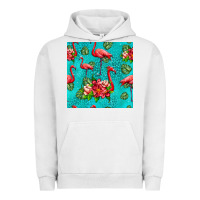 Pigment Lunar Rock flamingo seamless pattern Urban Hoodie - HRA Design Shop