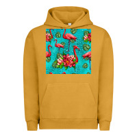 Pigment Peanut Butter flamingo seamless pattern Urban Hoodie - HRA Design Shop