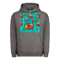 Pigment Tornado flamingo seamless pattern Urban Hoodie - HRA Design Shop