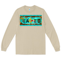 Mushroom teacher license plate Long Sleeve Tee - BarkalooDesign