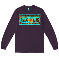 Plum teacher license plate Long Sleeve Tee - BarkalooDesign