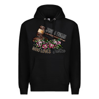 Black just a woman who loves justice Premium Hoodie - SublimationCraftShop