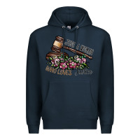 Navy just a woman who loves justice Premium Hoodie - SublimationCraftShop