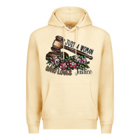 Pina Colada just a woman who loves justice Premium Hoodie - SublimationCraftShop