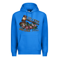 True Royal just a woman who loves justice Premium Hoodie - SublimationCraftShop