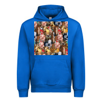 Cobalt western farm animals seamless pattern Urban Hoodie - HRA Design Shop