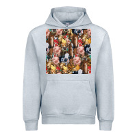 Heather Grey western farm animals seamless pattern Urban Hoodie - HRA Design Shop