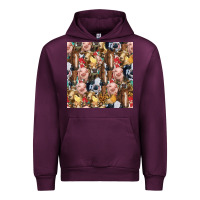 Mauve Wine western farm animals seamless pattern Urban Hoodie - HRA Design Shop