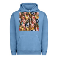 Pigment Pebble Blue western farm animals seamless pattern Urban Hoodie - HRA Design Shop