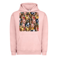 Pigment Salmon western farm animals seamless pattern Urban Hoodie - HRA Design Shop