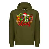 Army Green christmas gogo claus Premium Hoodie - FaDigitalArtStudio