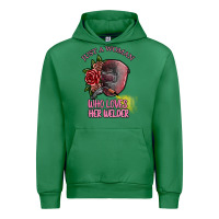 Emerald just a woman who loves her welder Urban Hoodie - SublimationCraftShop