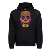 Black sugar skull Urban Hoodie - FaDigitalArtStudio