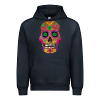 Navy sugar skull Urban Hoodie - FaDigitalArtStudio