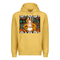 Antique Gold Rabbit daisy sunflower leopard 20oz tumbler Premium Hoodie - Neo Western
