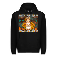 Black Rabbit daisy sunflower leopard 20oz tumbler Premium Hoodie - Neo Western