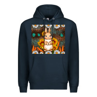 Navy Rabbit daisy sunflower leopard 20oz tumbler Premium Hoodie - Neo Western