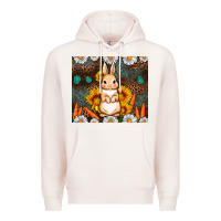 Pale Pink Rabbit daisy sunflower leopard 20oz tumbler Premium Hoodie - Neo Western