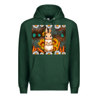 Sports Green Rabbit daisy sunflower leopard 20oz tumbler Premium Hoodie - Neo Western