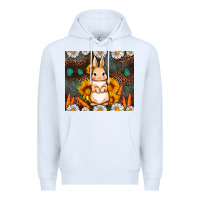 White Rabbit daisy sunflower leopard 20oz tumbler Premium Hoodie - Neo Western