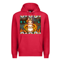 Cardinal Rabbit daisy sunflower leopard 20oz tumbler Premium Hoodie - Neo Western