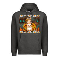 Charcoal Heather Rabbit daisy sunflower leopard 20oz tumbler Premium Hoodie - Neo Western