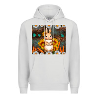 Dove Grey Rabbit daisy sunflower leopard 20oz tumbler Premium Hoodie - Neo Western