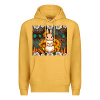 Mustard Rabbit daisy sunflower leopard 20oz tumbler Premium Hoodie - Neo Western