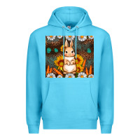 Ocean Blue Rabbit daisy sunflower leopard 20oz tumbler Premium Hoodie - Neo Western