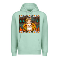 Seafoam Rabbit daisy sunflower leopard 20oz tumbler Premium Hoodie - Neo Western