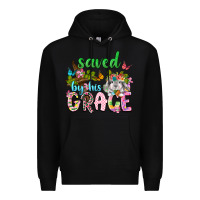 Black Saved by his grace Premium Hoodie - Neo Western